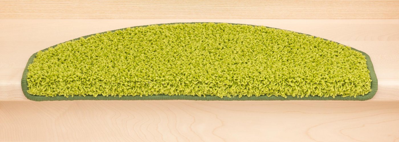 Metzker® Stufenmatte Stufenmatten Shaggy Venus Halbrund Einzeln und SparSet's, Halbrund, Höhe: 22 mm, 1 Stück - Hellgrün Bild 5