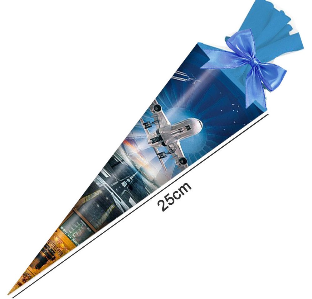 STYLEX Schultüte 25 cm gefüllt Flugzeug Bild 4