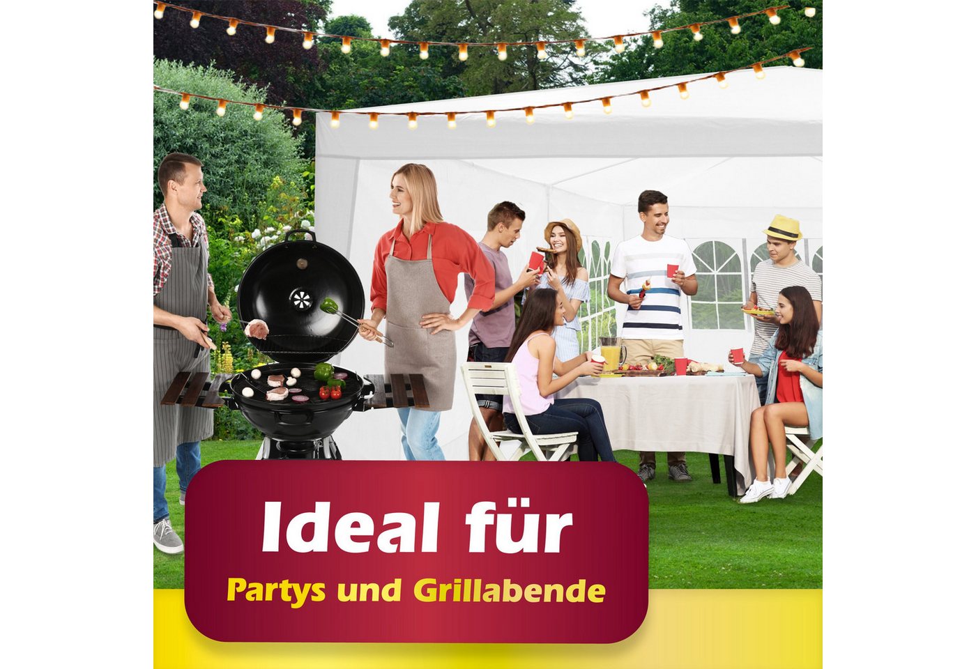 Lifetime Partyzelt Lifetime Garden Pavillon 3x6 M – Partyzelt mit Seitenwänden Bild 3