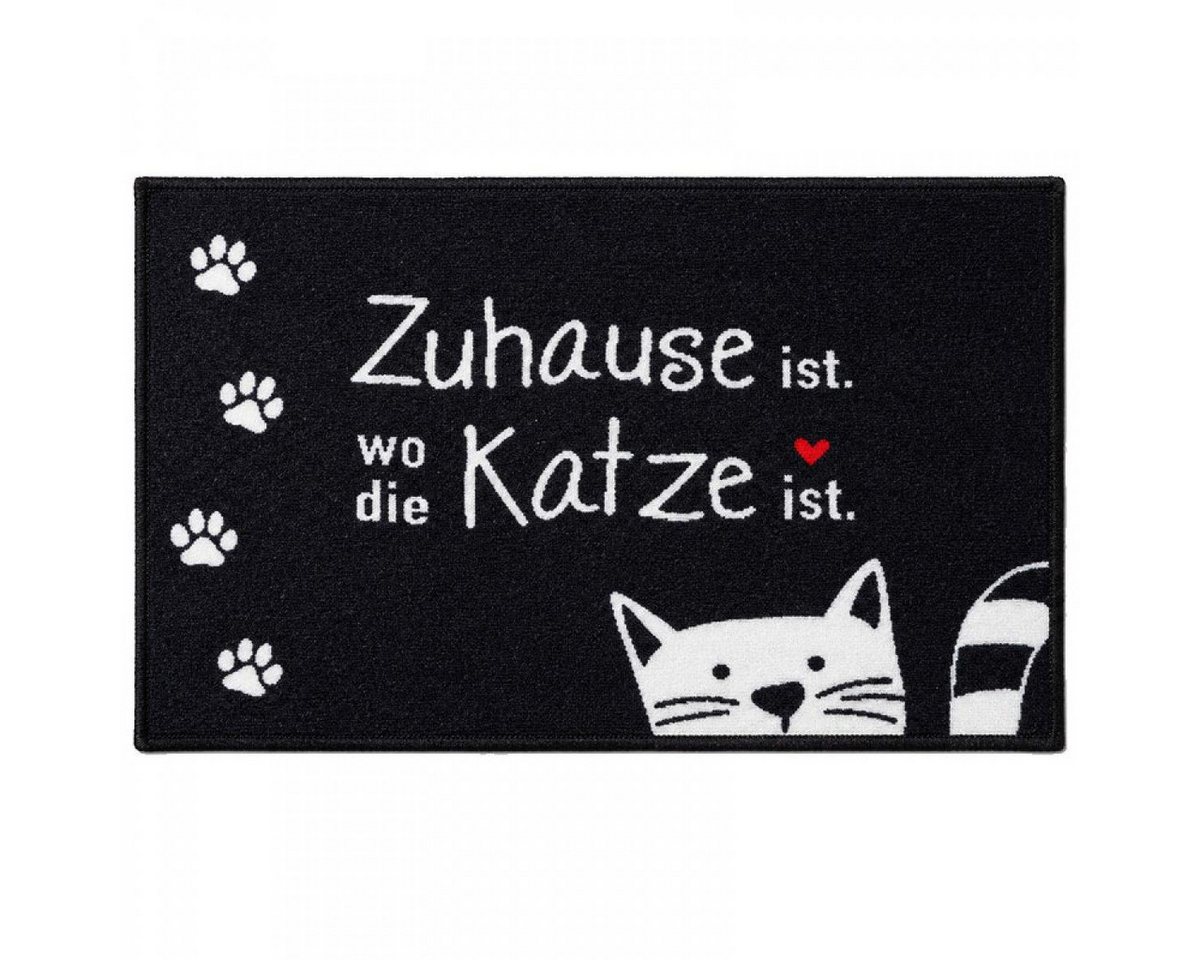 GILDE Fußmatte Fußmatte Katze Zuhause ist wo die Katze ist (70x50cm)