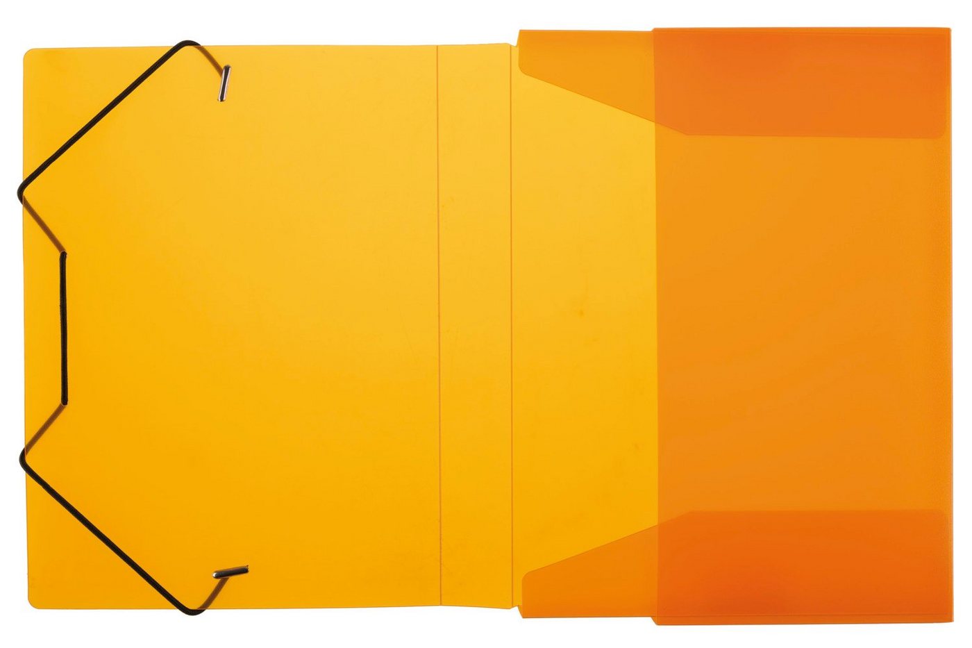 Idena Hefter Idena Heftbox A5 Gummizug PP transluzent orange Bild 2