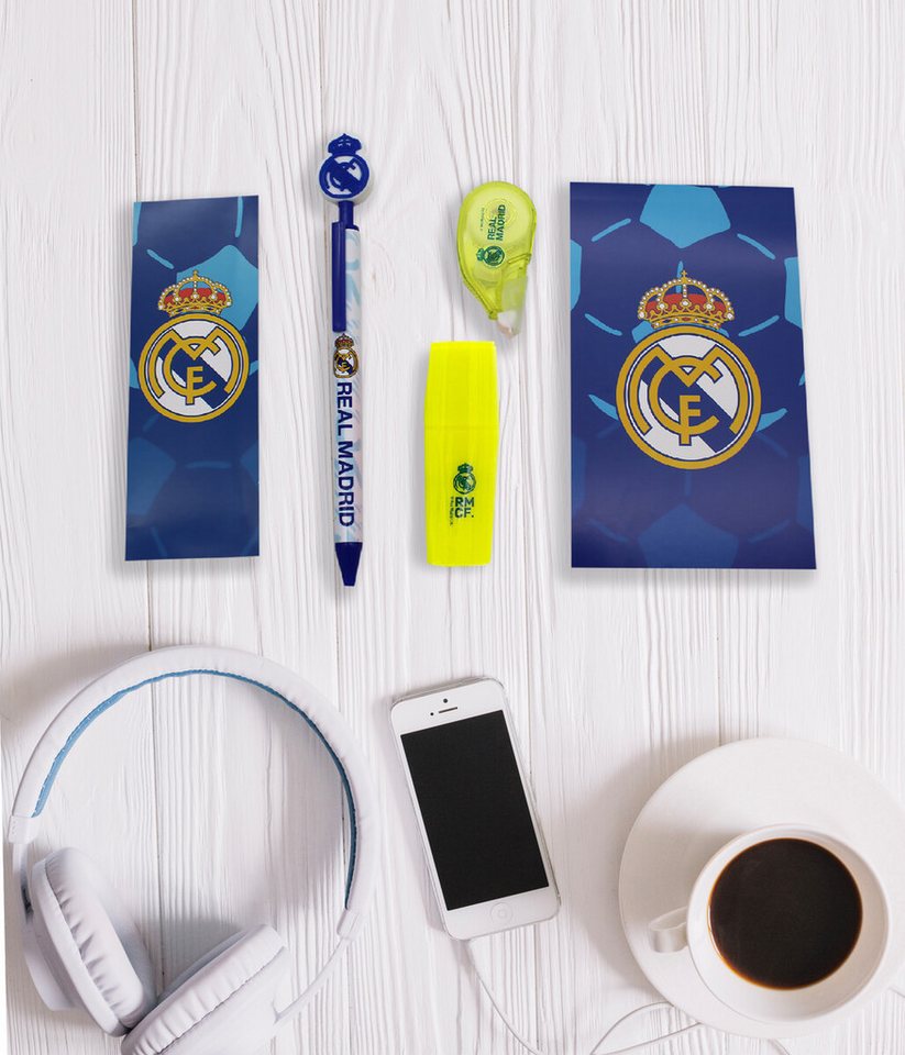 Real Madrid Notizheft Schreibset mit Notizblock, Lesezeichen und Textmarker Bild 2