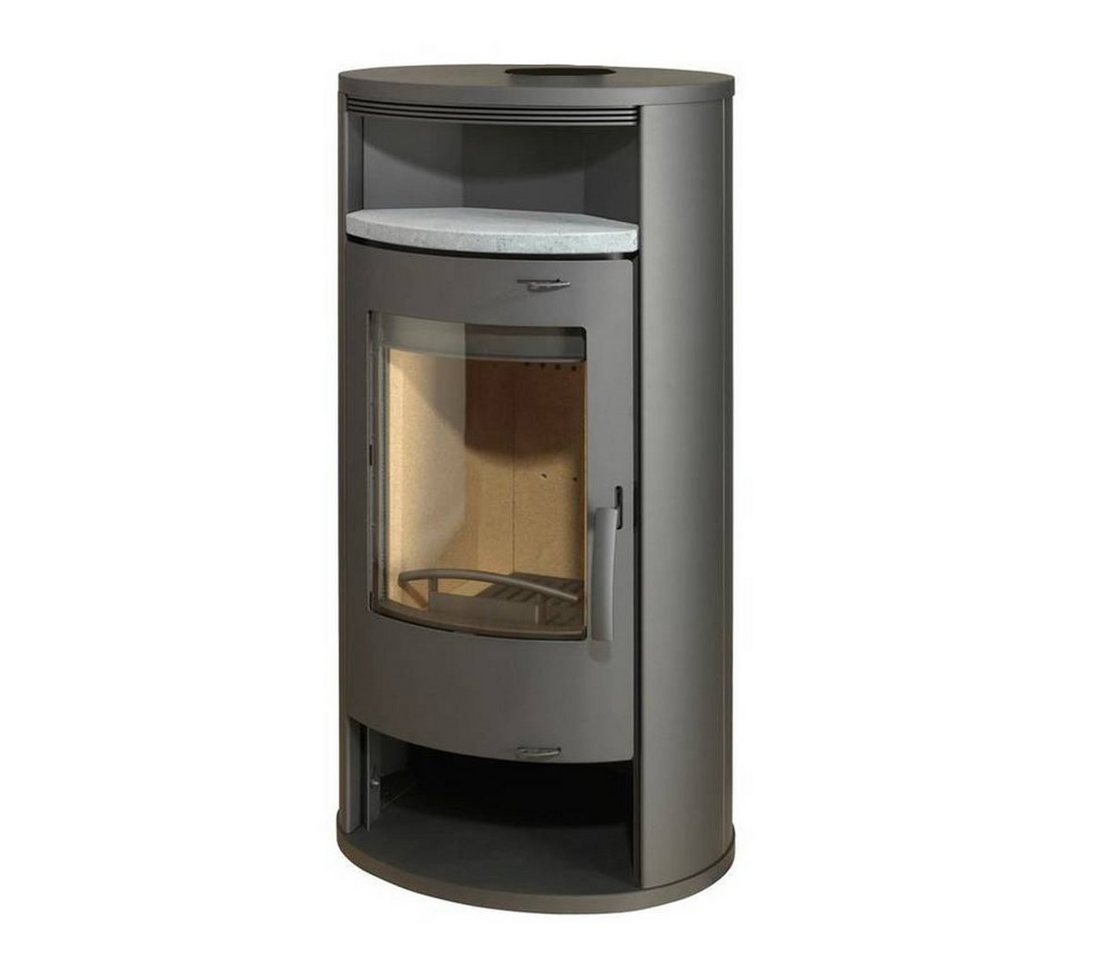 Thermia Kaminofen Olympus V1 Stahl gussgrau, 7 kW, Zeitbrand Bild 4