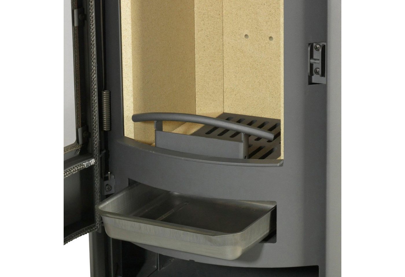 Thermia Kaminofen Olympus V1 Stahl gussgrau, 7 kW, Zeitbrand Bild 5