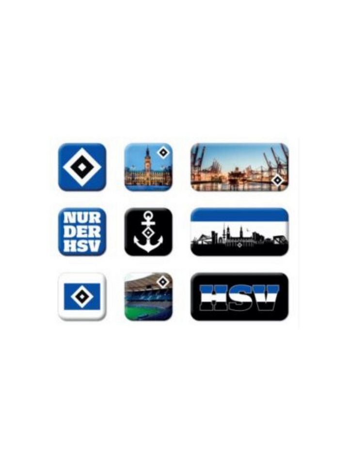 VertriebsArena GmbH Magnet HSV Magneten 9er Set "Nur der HSV Bild 2