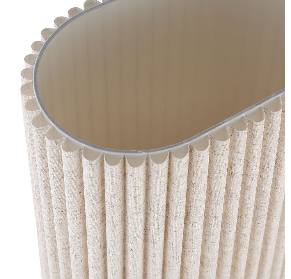 GLOBO LIGHTING Stehlampe, Leuchtmittel inklusive, Warmweiß, LED Stehleuchte Stehlampe Leseleuchte Holz Textil Braun Fußschalter Bild 5