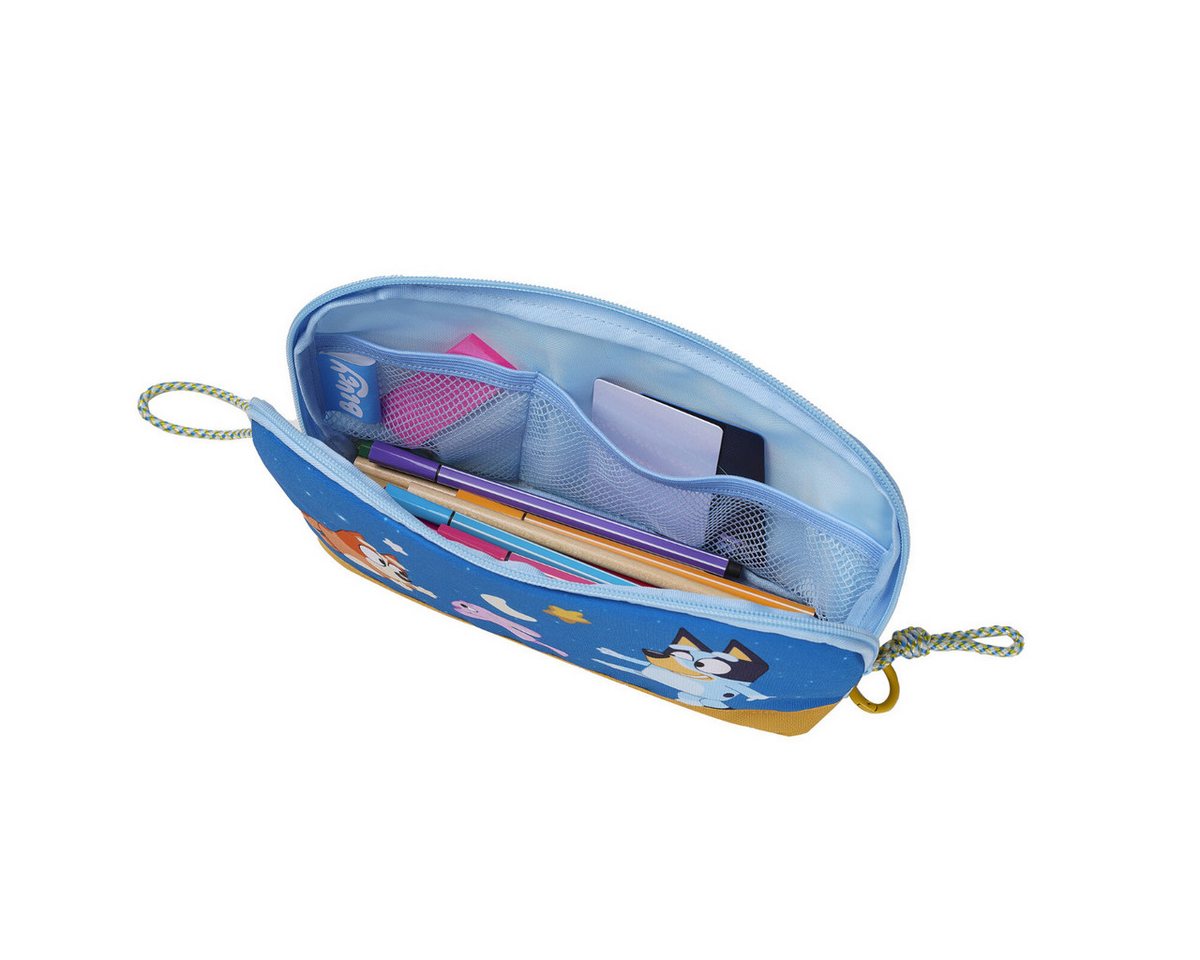 Bluey Federmäppchen 24 cm Kinder Schulmäppchen mit Innenfächern und Reißverschluss Bild 3