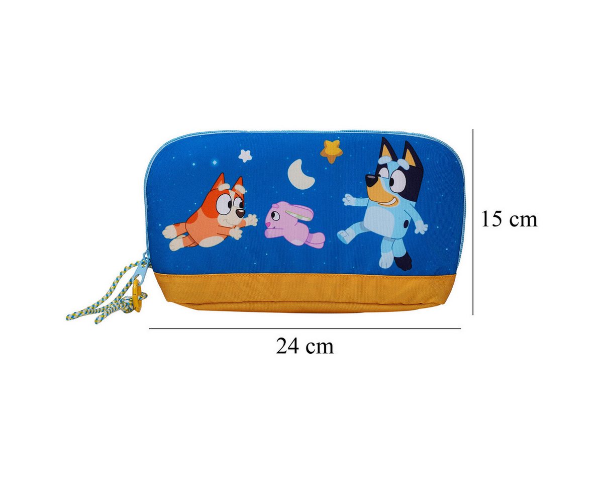Bluey Federmäppchen 24 cm Kinder Schulmäppchen mit Innenfächern und Reißverschluss Bild 4