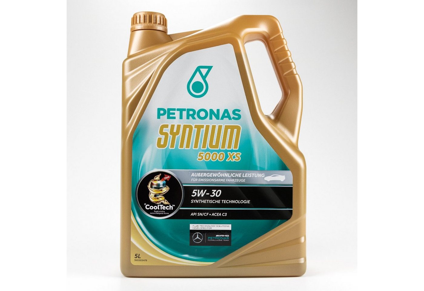 Petronas Motoröl Petronas Syntium 5000 XS Öl 5W30 5L 5 Liter, (1-tlg), ''Fuel Economy''-Eigenschaften und Los Saps-Technologie