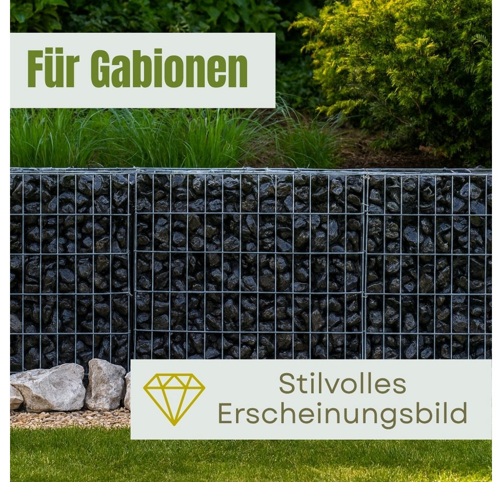 GarPet Dekokies Kieselsteine Garten 25Kg Zierkies Aquarium Kies Nero Ebano Marmorkies Bild 5