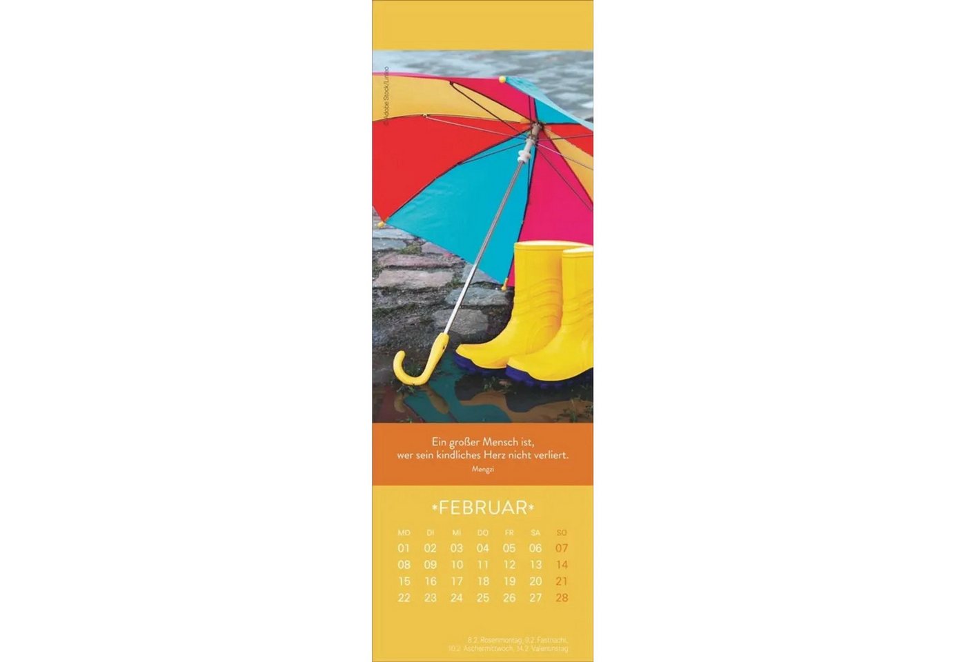 HEYE Wandkalender Gute Gedanken Lesezeichen & Kalender 2027 Bild 2