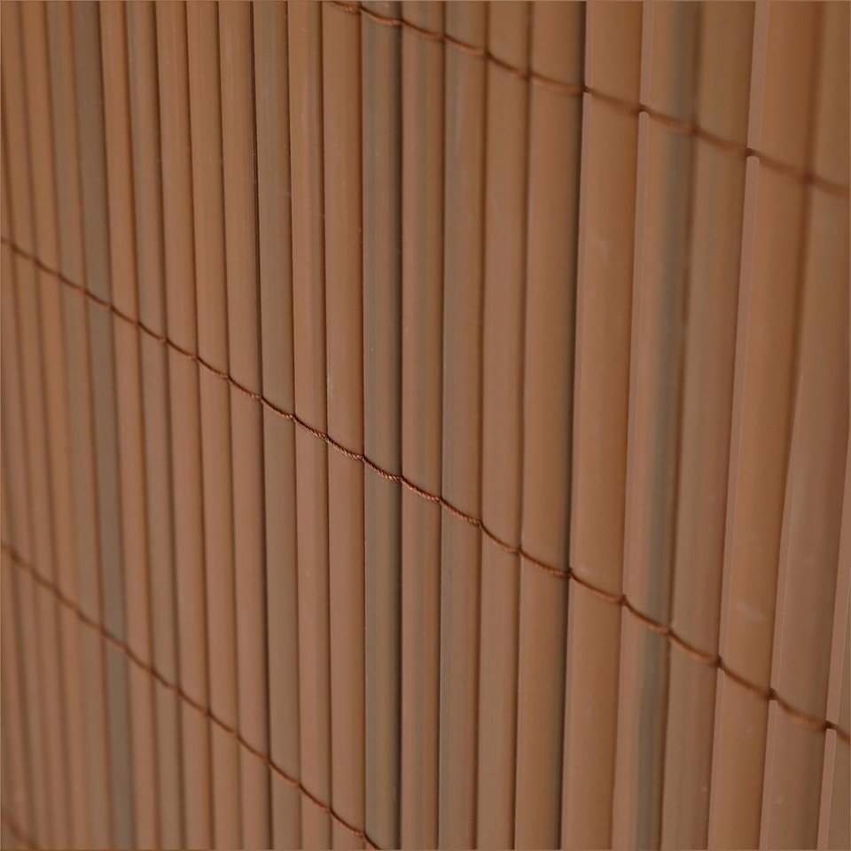 Ribelli Balkonsichtschutz Zaunsichtschutz PVC ca. 0,8 x 4m braun Bild 3