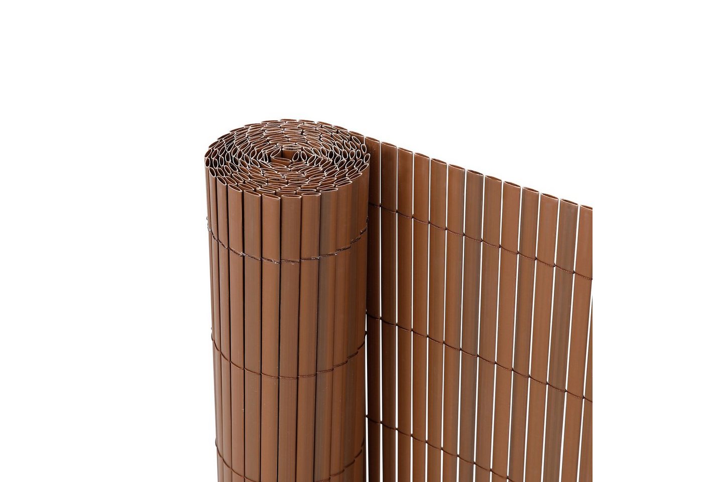 Ribelli Balkonsichtschutz Zaunsichtschutz PVC ca. 0,8 x 4m braun Bild 5
