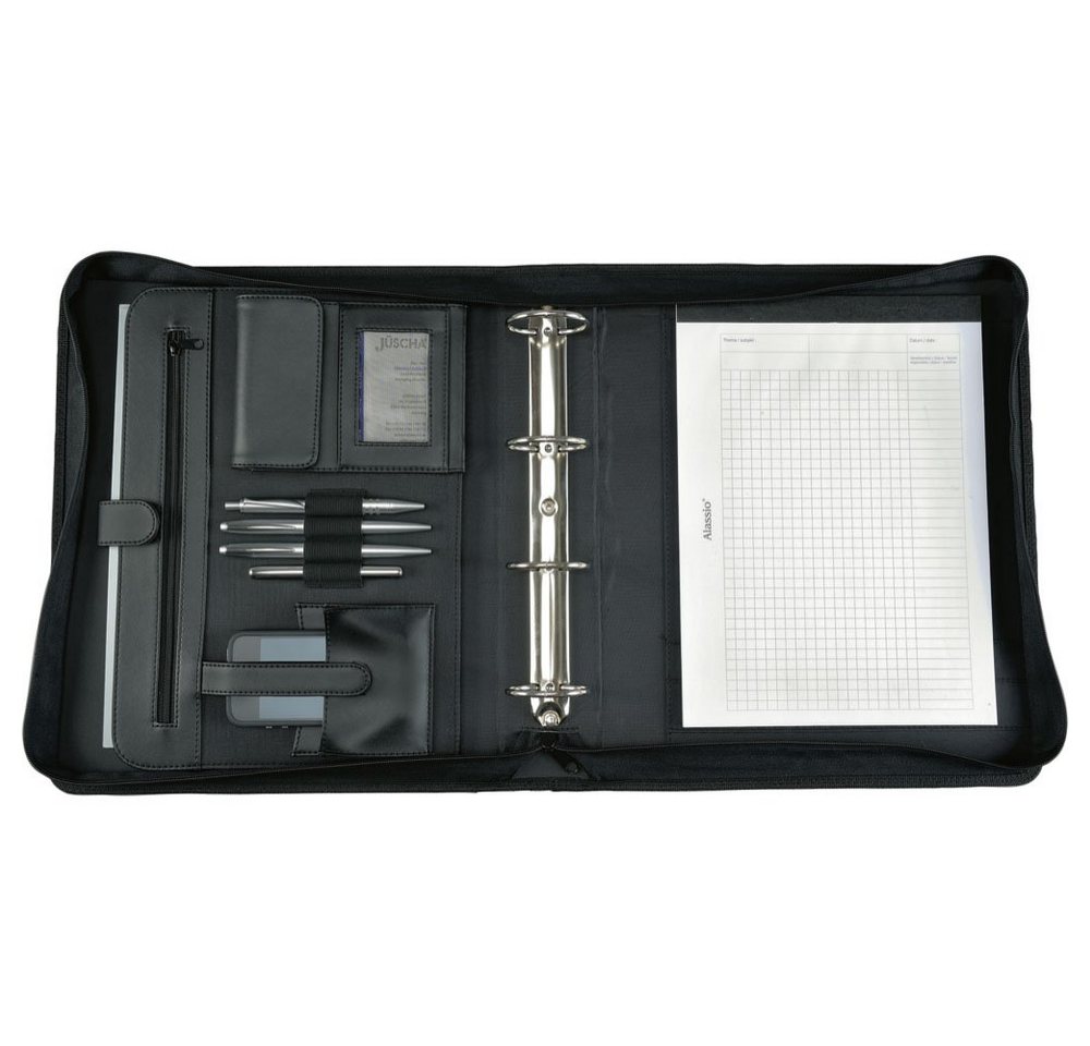 Alassio® Konferenzmappe Alassio Tagungsmappe A4 OSI 30076 schwarz