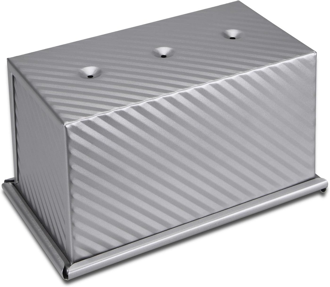 STÄDTER Brotbackform Städter Toastbrotform aus Metall mit Deckel ca. 22 x 12 x 11 cm Silber Bild 3