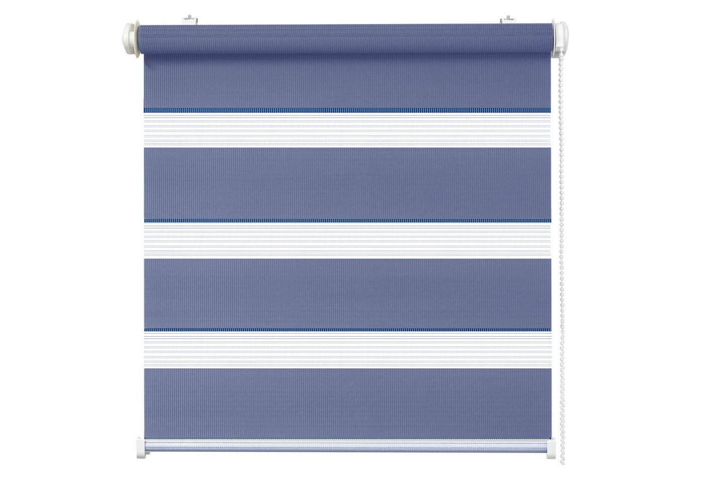 Doppelrollo Doppelrollo COLOUR, Flieder, 100x150cm, DomDeco, Klemmfix, Klemmbar, Kettenzug, ohne Bohren, Sicht- und Blendschutz Bild 2