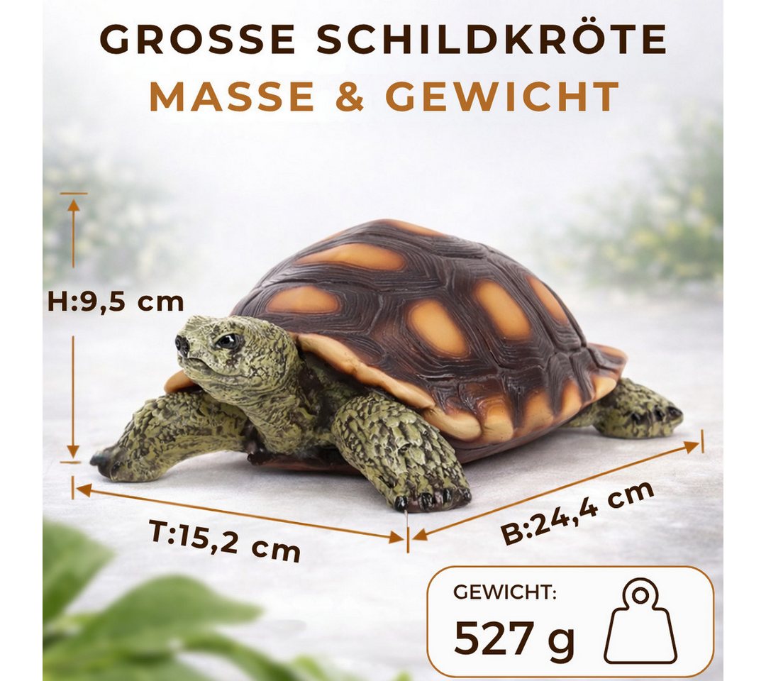 Topanbieter999 Gartenfigur Schildkröte forstbeständig & UV-geschützt für innen & außen