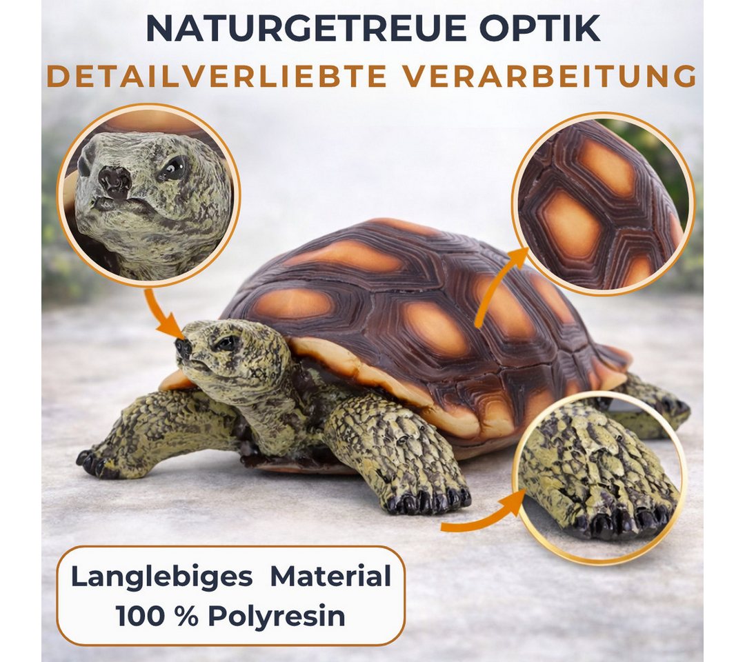 Topanbieter999 Gartenfigur Schildkröte forstbeständig & UV-geschützt für innen & außen Bild 4
