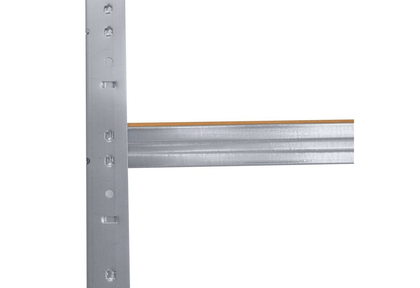 shelfplaza Schwerlastregal HOME, 200x80x40cm verzinkt, 5 Böden, Kellerregal, Garagenregal, Steckregal Bild 5