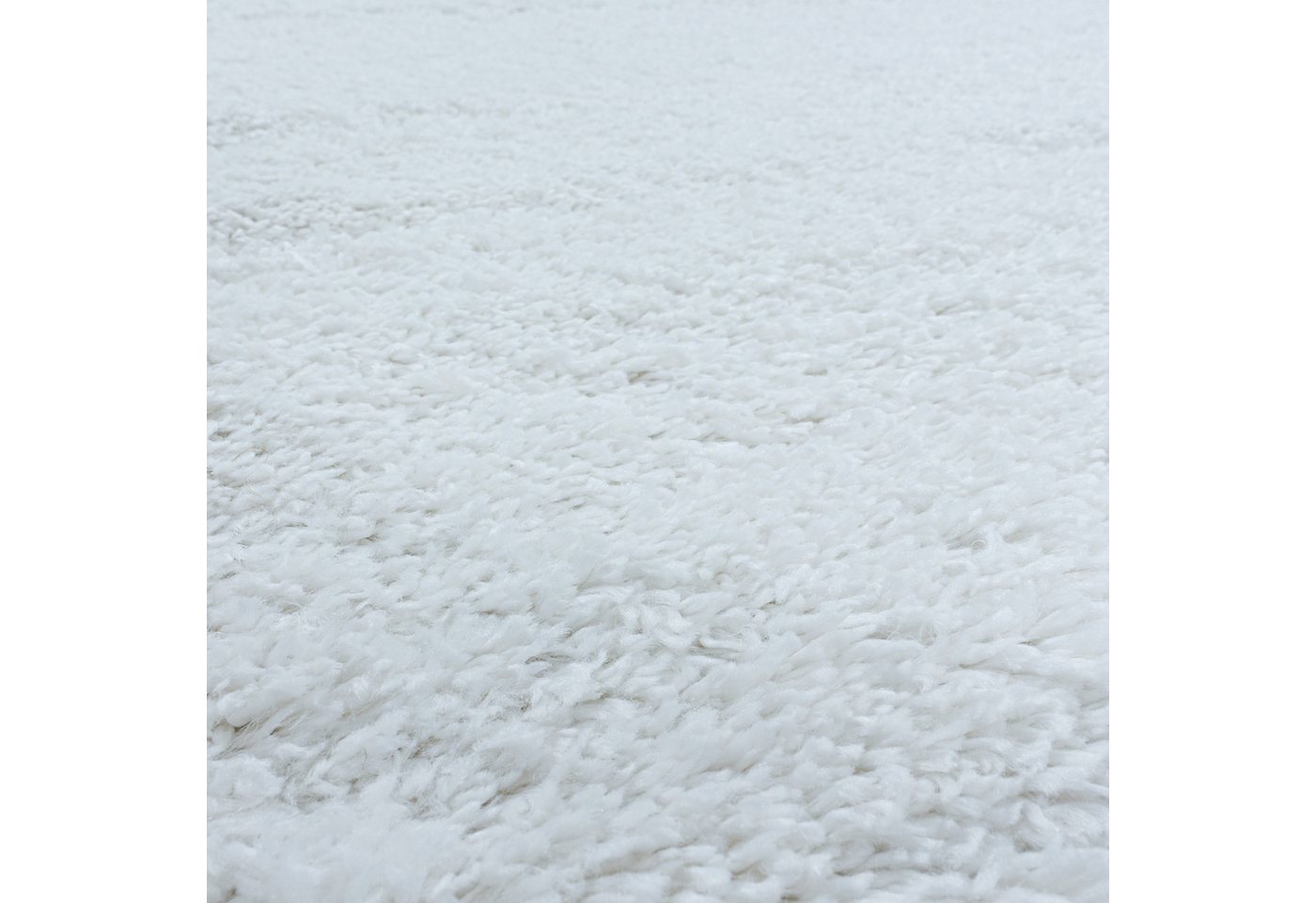 SchönesWohnen24 Hochflor-Teppich Hochflor Teppich FLUFFY Weiß