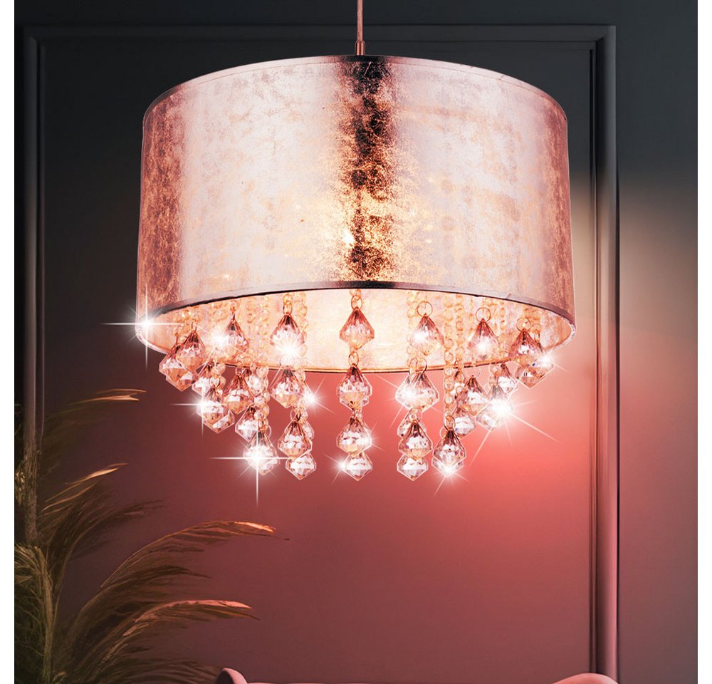 GLOBO LIGHTING LED Pendelleuchte, Leuchtmittel inklusive, Warmweiß, Farbwechsel, Deckenlampe Hängeleuchte Kristalllampe Kronleuchter LED Bild 4