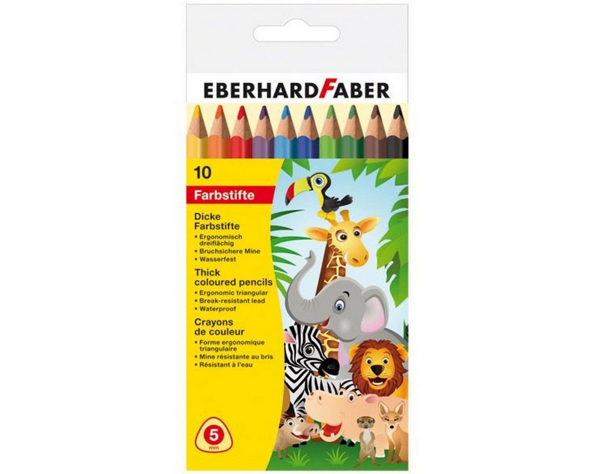 Eberhard Faber Buntstift Buntstifte dick VE=10 Farben