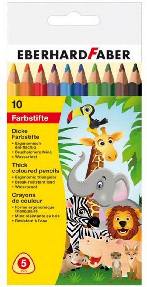Eberhard Faber Buntstift Buntstifte dick VE=10 Farben Bild 2
