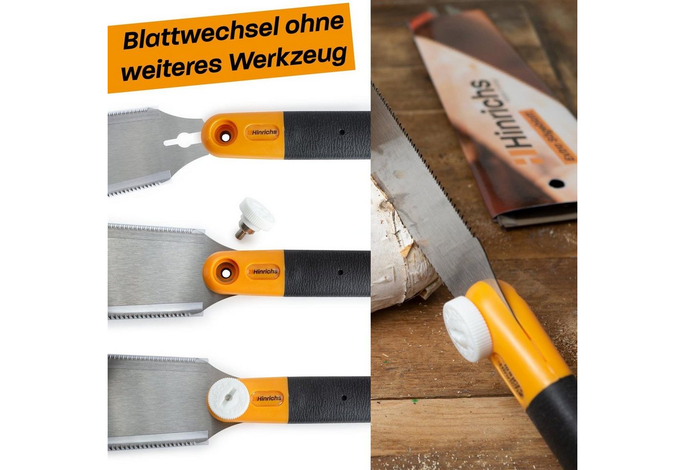 Hinrichs Japansäge Hinrichs Japansäge zweiseitig (wp), Zugsäge 25 cm - Zweiseitig Bild 2