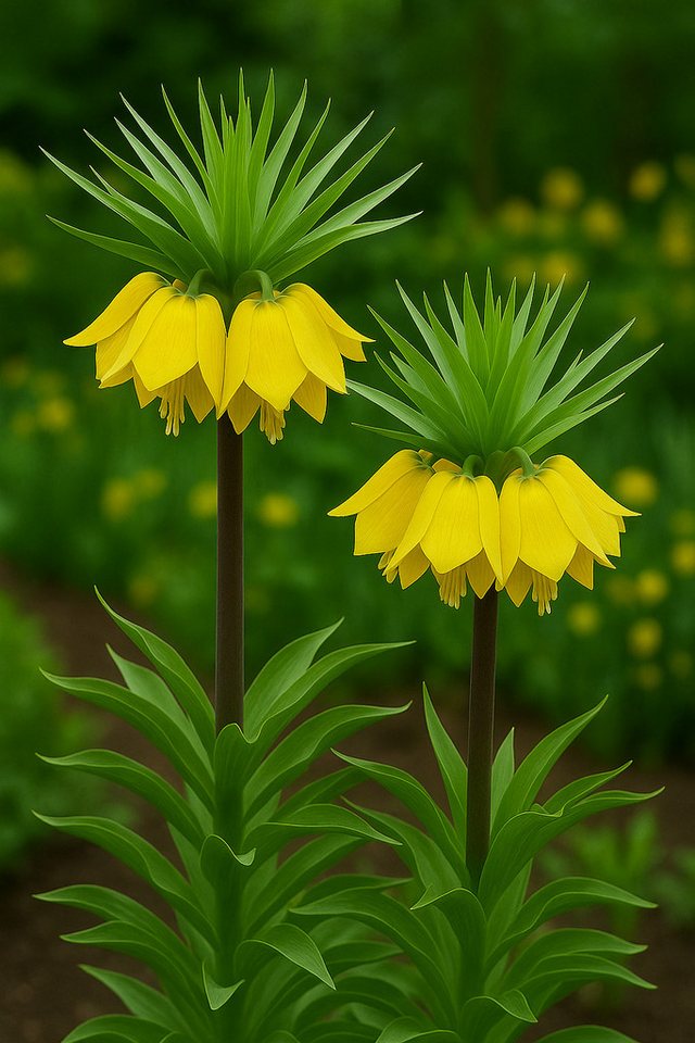 Exotenherz Blumenzwiebeln Exotenherz Blumenzwiebeln - Kaiserkrone Fritillaria 'Lutea' (5 Stück), (5-St) Bild 3