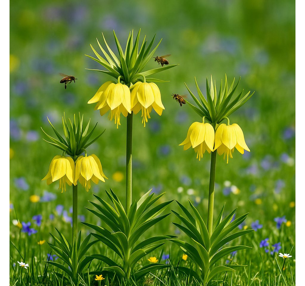 Exotenherz Blumenzwiebeln Exotenherz Blumenzwiebeln - Kaiserkrone Fritillaria 'Lutea' (5 Stück), (5-St) Bild 4