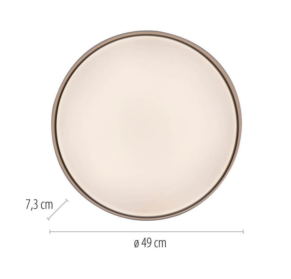 SCHÖNER WOHNEN-Kollektion LED Deckenleuchte LED Deckenlampe Tavoli, Switchmo Dimmer, 1x LED Board 34W, warmweiß - kaltweiß, dimmbar 3-Stufen, warmweiß, Nachtlicht Bild 4