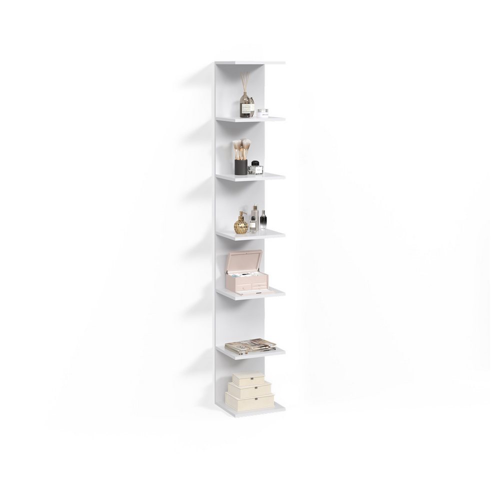 Livinity® Bücherregal Vesuvio, Weiß, 30 x 190 cm, 1-tlg. Bild 4