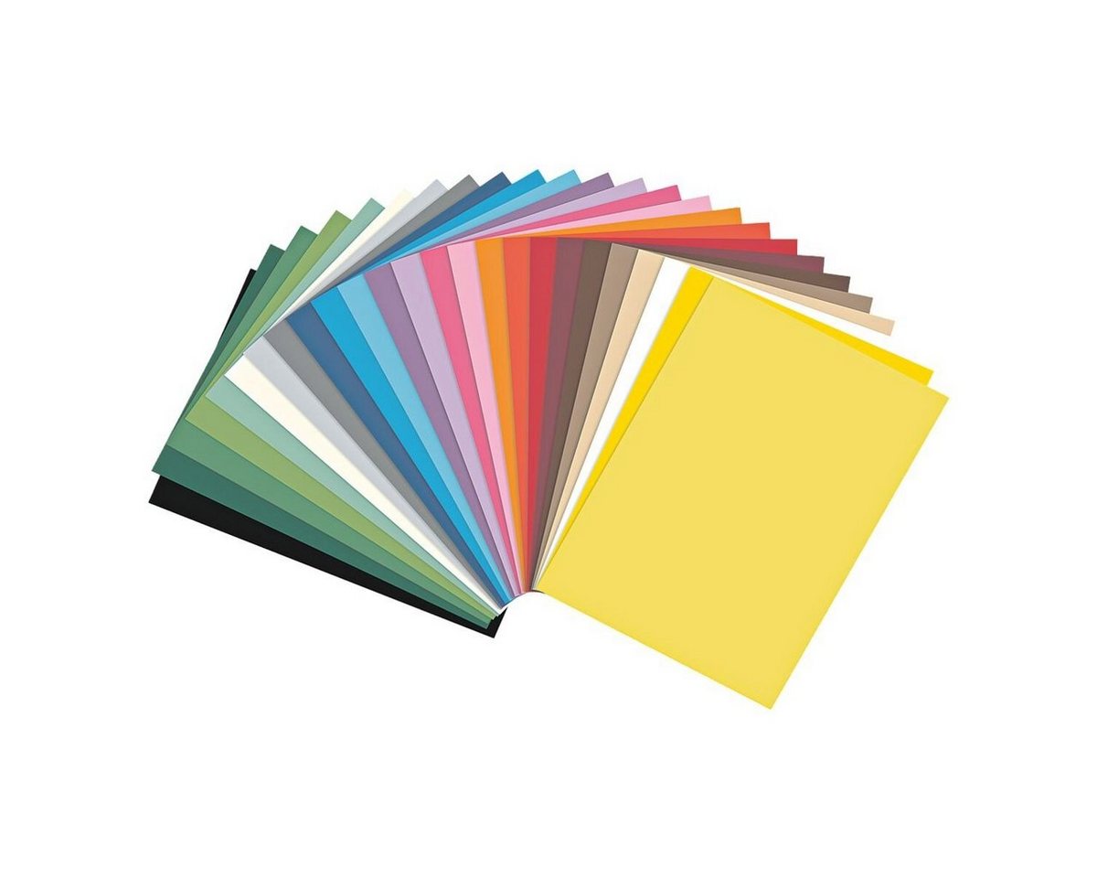 Folia Bastelkartonpapier, Fotokarton 25 Farben, A5, 300 g/m², 50 Blatt Bild 2