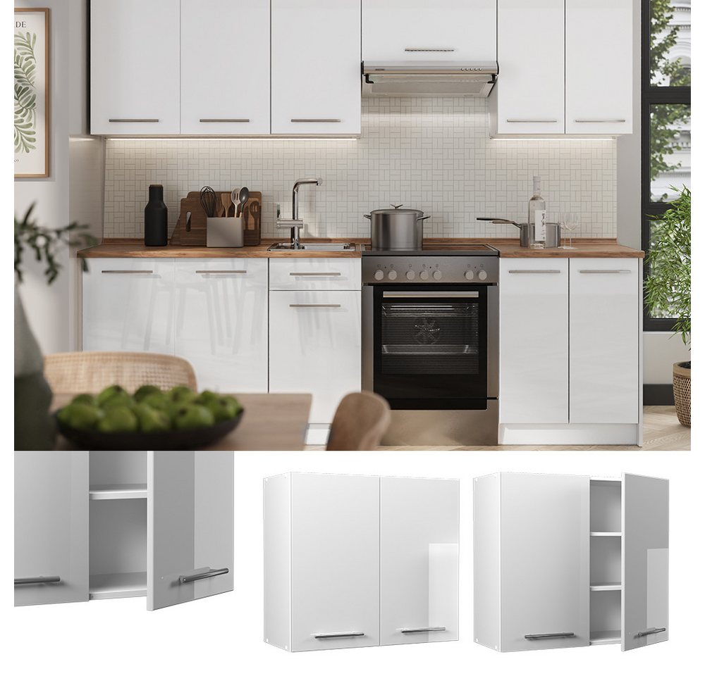 Vicco Hängeschrank Fame-Line, Weiß Hochglanz/Weiß, 80 cm Bild 5