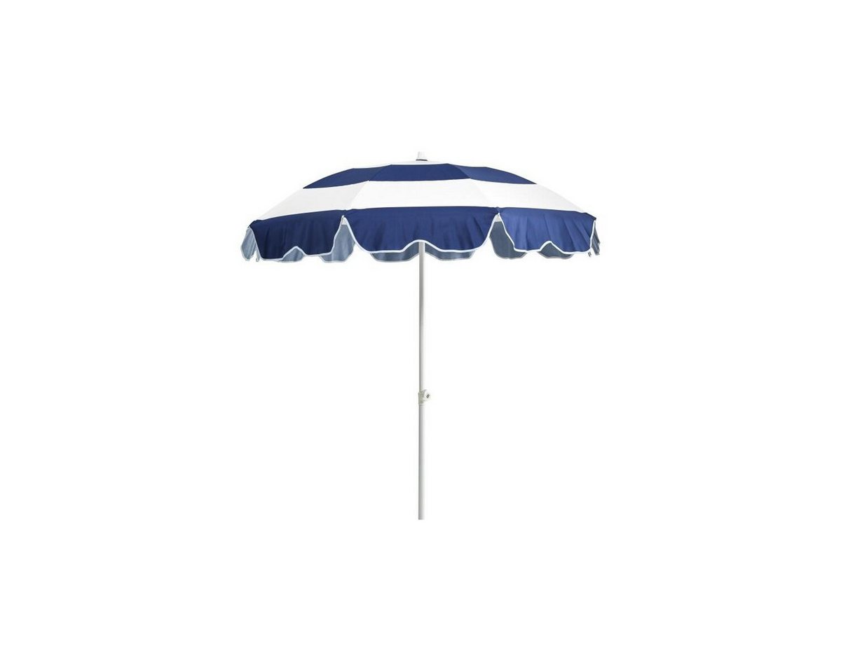 Brafab Sonnenschirm Follina Ø 180 cm, Blau / Weiß, LxB: 180x180 cm, Der Schirm ist neigbar Bild 2