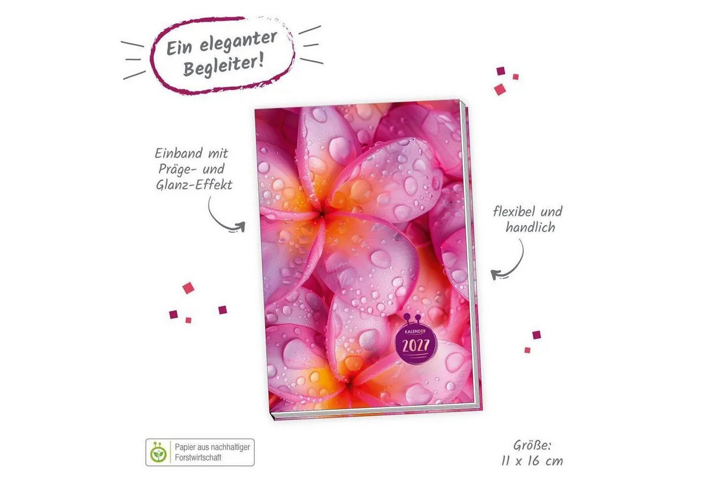 Trötsch Verlag Taschenkalender TRÖTSCH - Taschenkalender A6 Flowers 2027 Bild 4