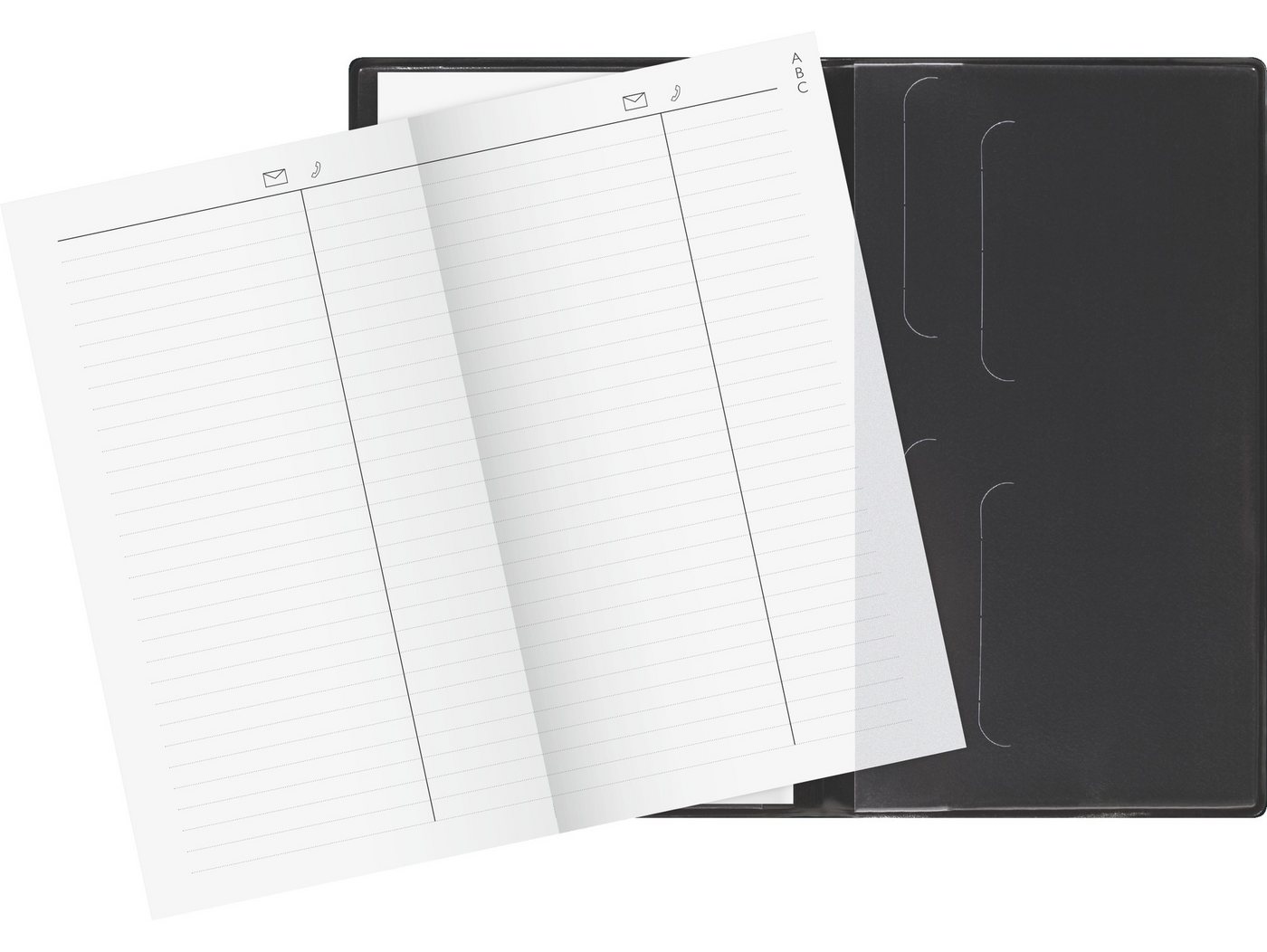 Baier & Schneider Taschenkalender Taschenkalender 2027 A6 Kunststoff schwarz Bild 3