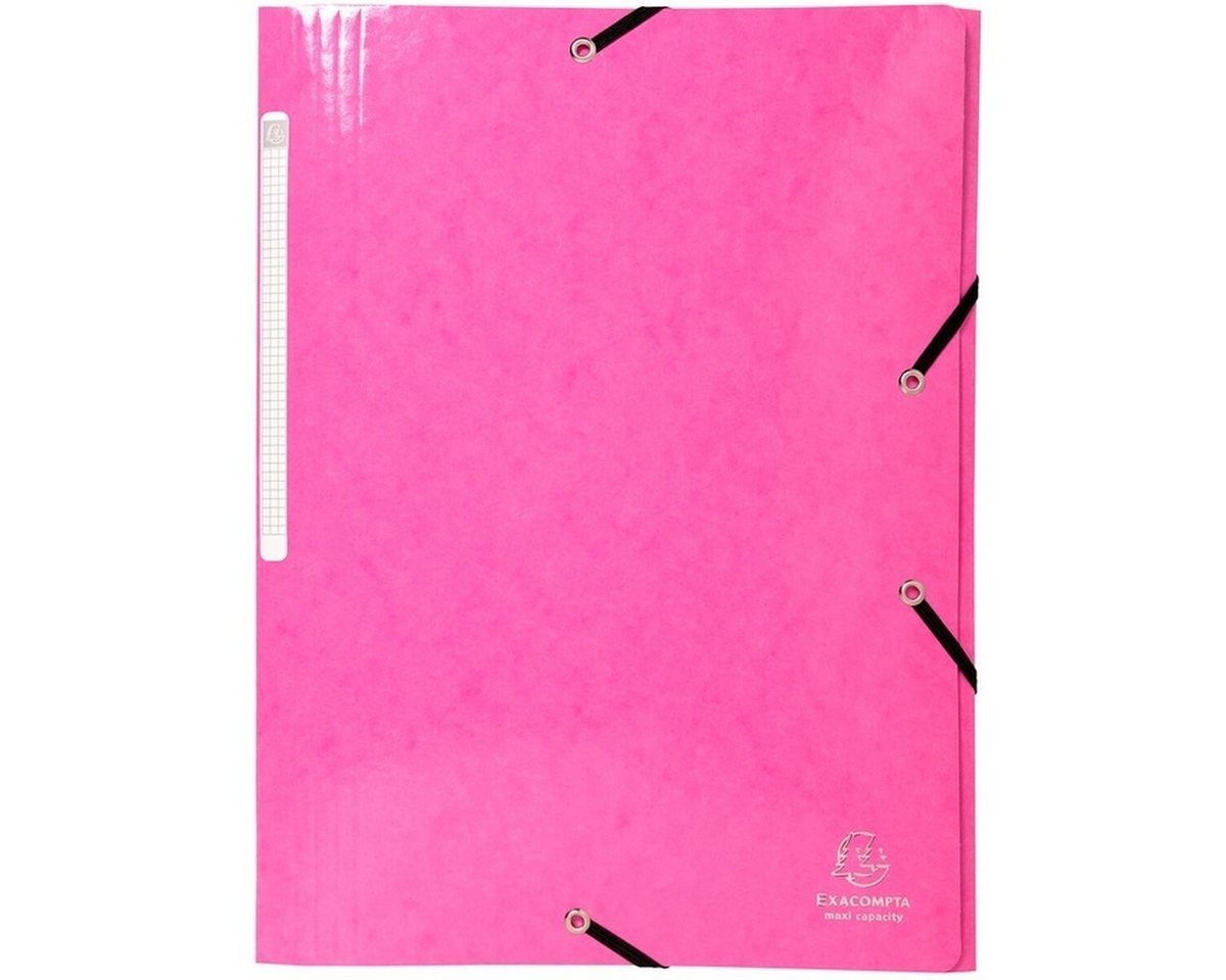 EXACOMPTA Fächermappe Eckspanner Iderama A4 425g/qm rosa