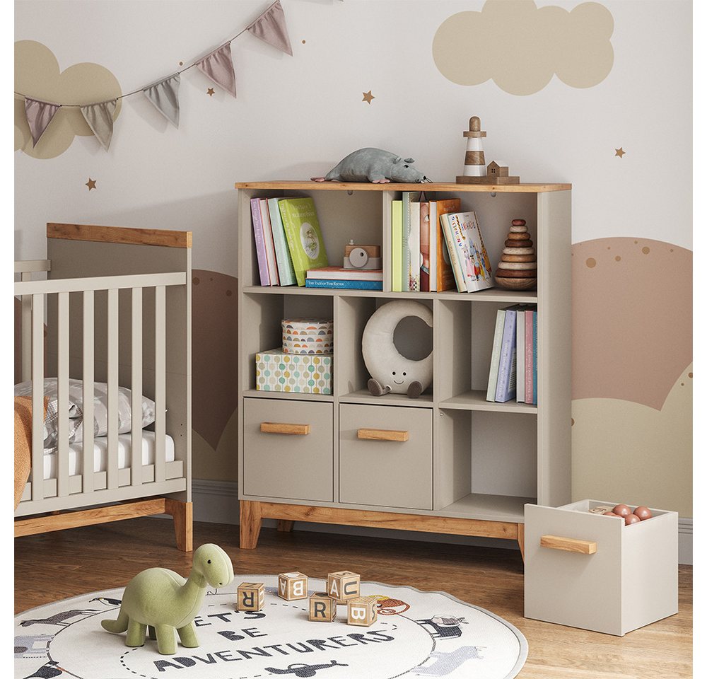 VitaliSpa® Bücherregal Malia, Cashmere/Artisan, 98.4 x 113.4 cm, 1-tlg. Bild 3