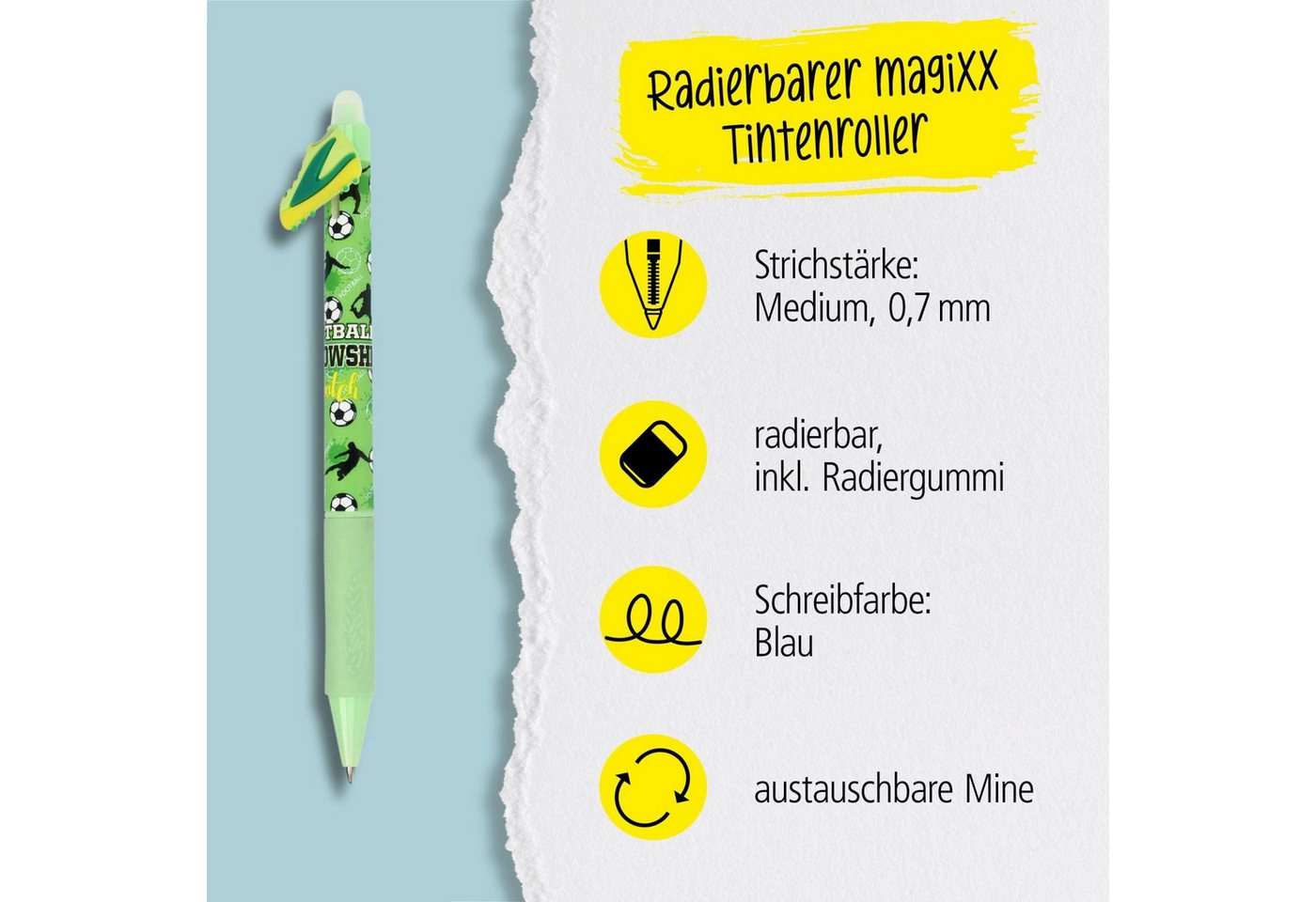 Online Pen Kugelschreiber Gelschreiber magiXX Fun Kiss - Schreibspaß mit Kussmund-Design Bild 3