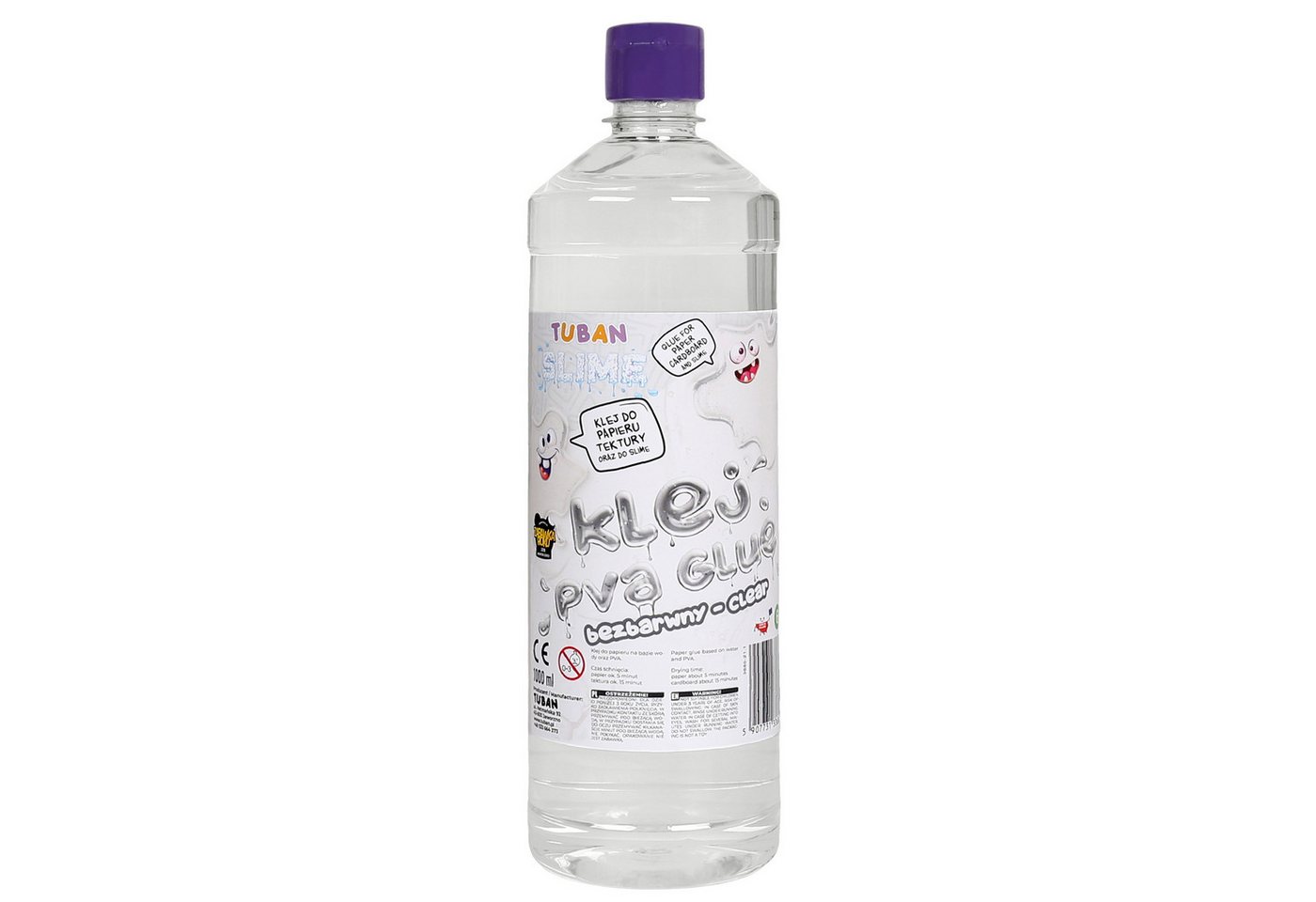 Sarcia.eu Bastelkleber Tuban Slime Kleber 1L – transparenter PVA Bastelkleber, DIY Bild 4