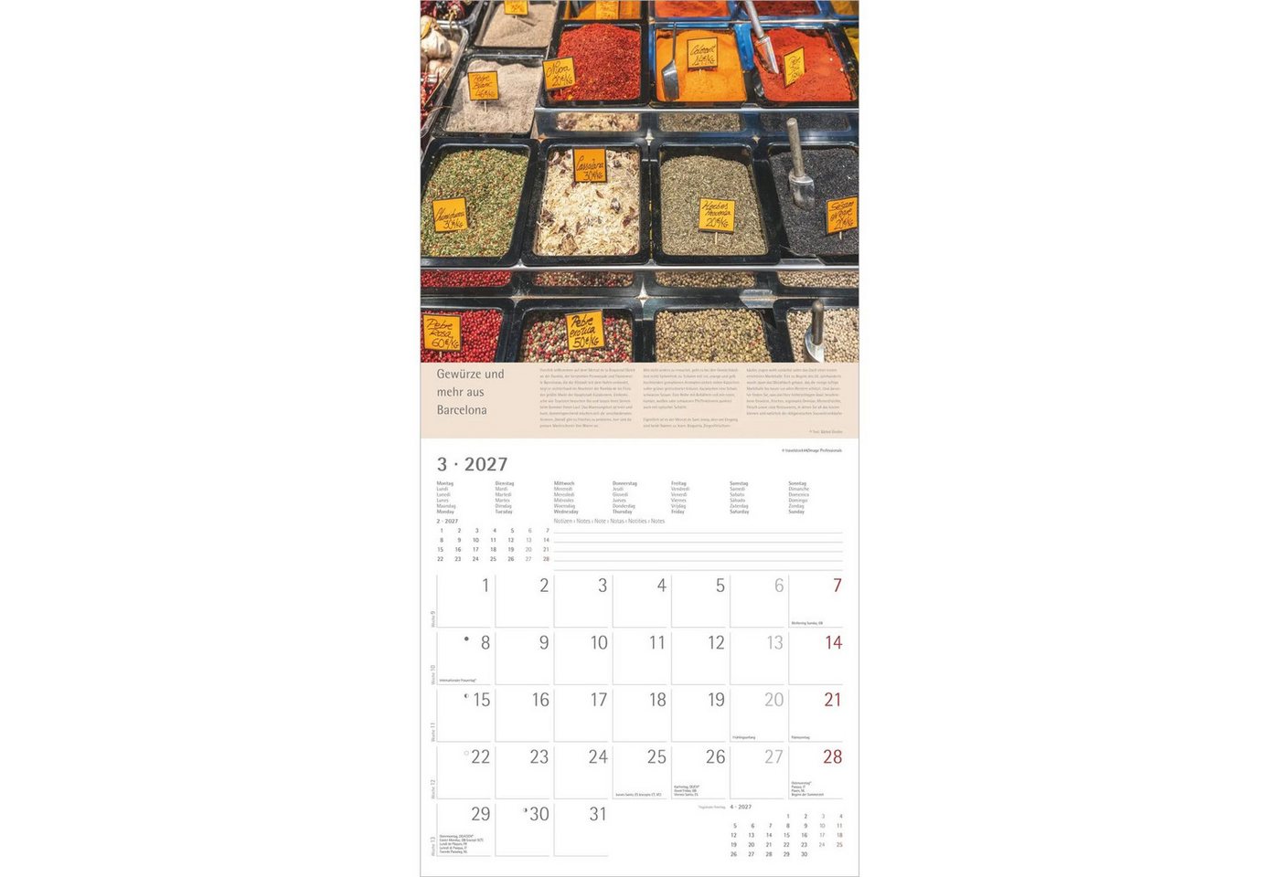 NEUMANN Wandkalender Kräuter und Gewürze 2027 Bild 5