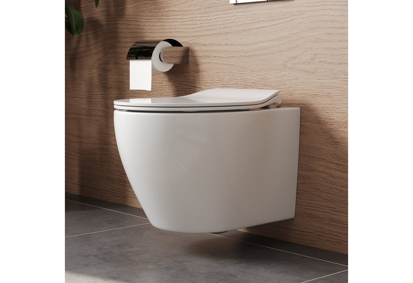 DeerValley Tiefspül-WC DeerValley Hänge WC Spülrandlos, Hänge, Packung, Wassertank nicht enthalten Bild 2