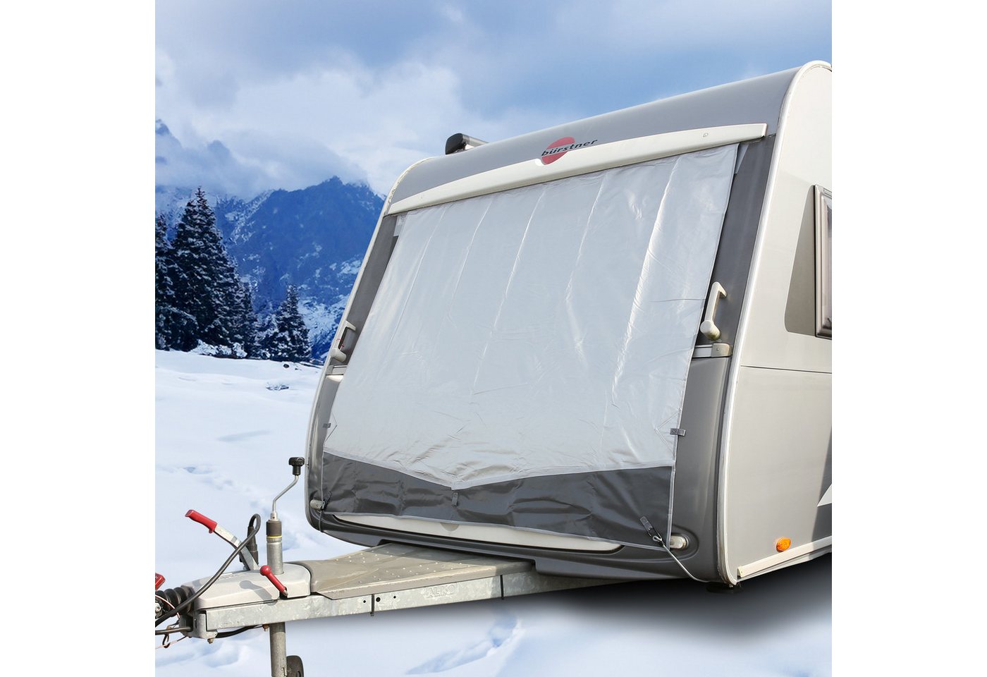 yourGEAR Autoplane your GEAR Caravan Bugschutzplane Thermo 165 x 160 cm - Wohnwagen Bild 3