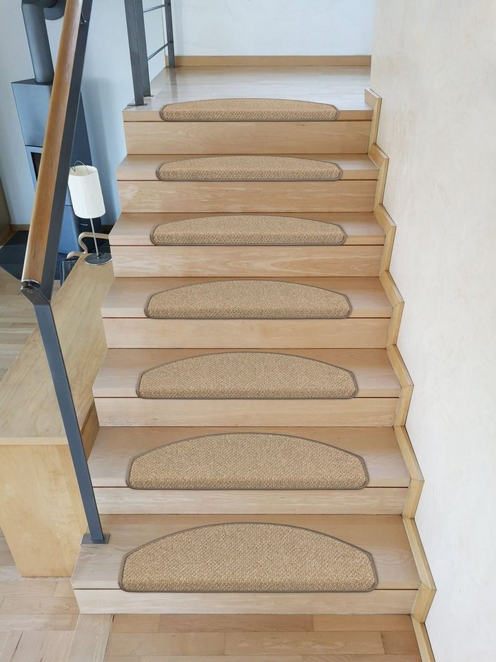 Metzker® Stufenmatte Stufenmatten DAS TEPPICHWERK Lord Halbrund in SparSets, halbrund, Höhe: 8 mm, gekettelt Bild 2