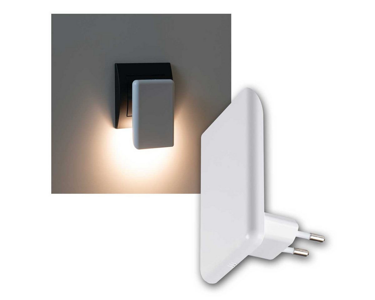 world-trading-net LED Nachtlicht LED Nachtlicht ORISA weiß, Dämmerungssensor, warm, warmweiß
