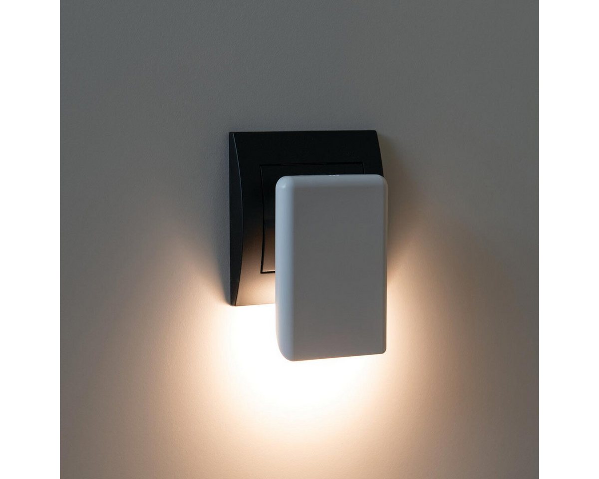 world-trading-net LED Nachtlicht LED Nachtlicht ORISA weiß, Dämmerungssensor, warm, warmweiß Bild 2