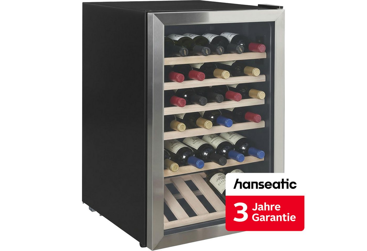 Hanseatic Weinkühlschrank HWC45FCBH, für 45 Standardflaschen á 0,75l,inkl. 3 Jahre Herstellergarantie Bild 4