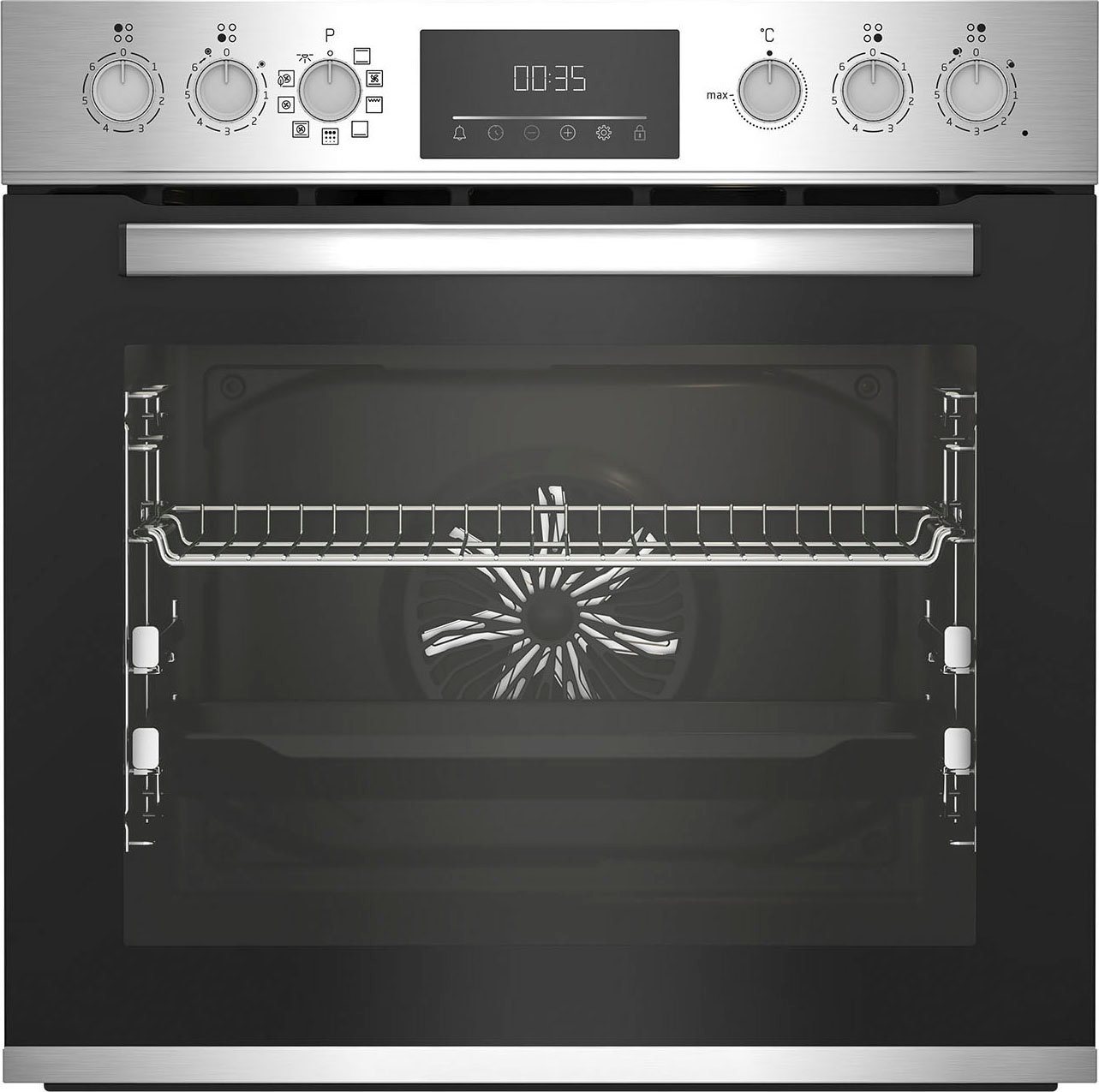 BEKO Elektro-Herd-Set BBUM12320XMPE, mit 2-fach-Teleskopauszug, Pyrolyse-Selbstreinigung, Gleichmäßige Heißluft für perfekte Ergebnisse dank Aeroperfect Bild 3
