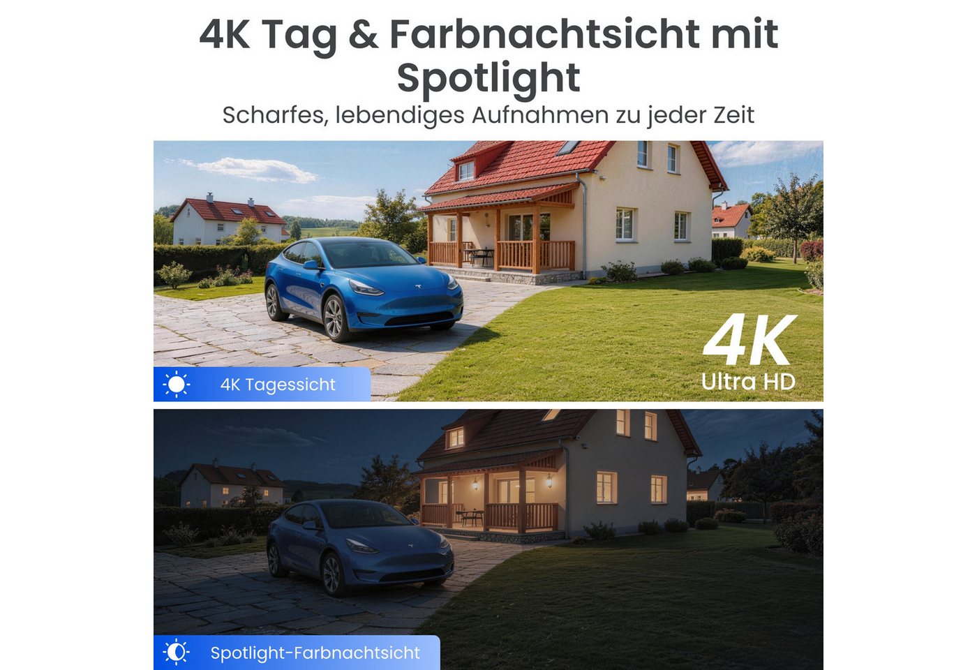 Reolink Überwachungskamera 4K 8MP Pan & Tilt Smarte kabellose Argus Series (Außenbereich, 360° Auto-Tracking, DualBand WLAN 6,Spotlight,Zwei-Wege-Kommunikation) Bild 2